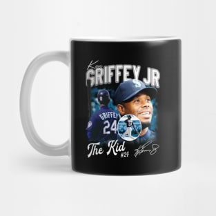 Ken Griffey Jr The Kid Basketball Legend Signature Vintage Retro 80s 90s Bootleg Rap Style Mug